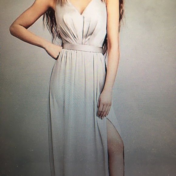 White by Vera Wang Dresses & Skirts - White by Vera Wang Charmeuse and Chiffon dress